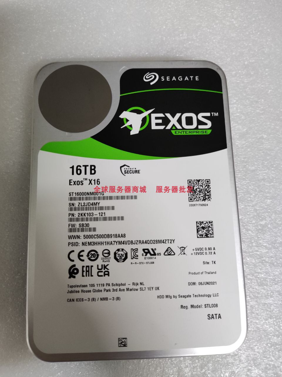 Seagate ST16000NM001G 16T SATA Enterprise Server Monitor HDD X16 OEM