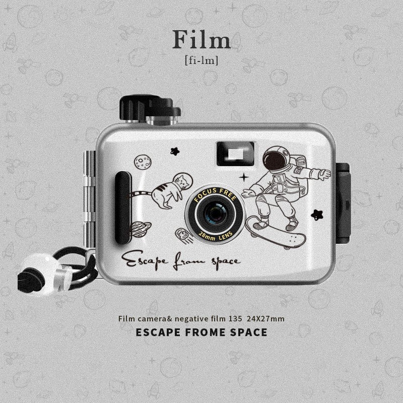Disposable Camera Retro Point-and-Shoot 135 Film Camera Waterproof Multiple Non-Disposable Film Machine-Point-and-Shoot Machine Dive
