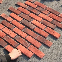 Cultural bricks antique bricks retro art cultural stone red brick villa exterior wall tiles TV background wall retro blue bricks