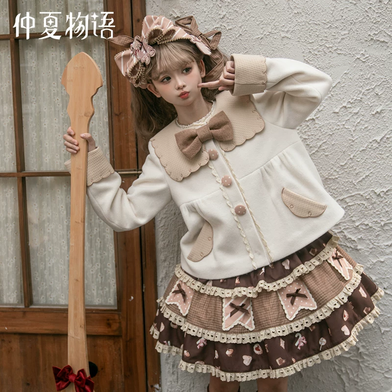 Spot Средневековая история Ginger Cake House Серия рубашек Печенье Какаш Cascus Lolita