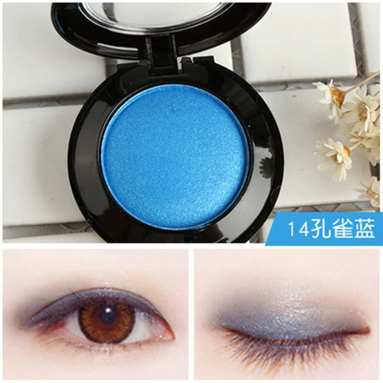 Giai đoạn hiệu suất của trẻ em đơn sắc ngọc trai eyeshadow cô dâu nơi làm việc màu xanh hoa hồng đỏ trắng xanh hộp đêm trang điểm