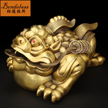 Banderas Golden Chan fortune ornaments three-legged gold Chan pure copper gold cicada juicai shop opening gifts atmosphere and practical