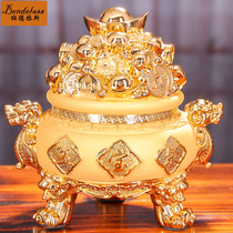 Banderras Golden Toad Poly Basin Swing Piece Office Company Ornaments Handicraft Business Shop Opening Ceremony of Lunar New Year