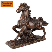 Banderras Bronze Horse Feng Shui Swing Piece Zodiac Marpure Bronze Handicraft Office Decoration Opening Creative Gift