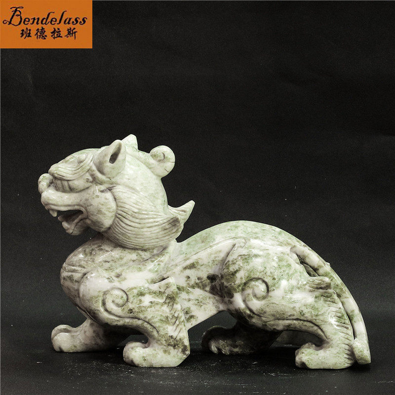 Banderras Leopard Leftu Swing Piece Natural Serpentine Jade Cabinet Swing Piece Adornment Living-room Swing Piece Business Gift
