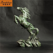 Banderas handicraft horse jade carving horse swinging piece natural jade living room swing piece office decoration business gift