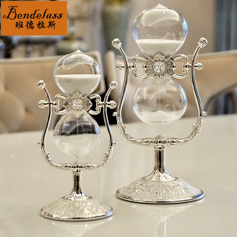 Banderras Hourglass Swing Piece Glass Creative Timer Personality Wedding Gift Brief Modern Living Room Pendulum