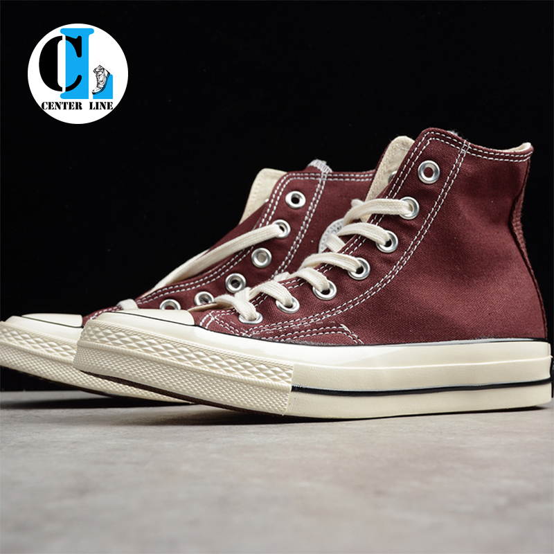 Converse 1970s Converse Samsung tiêu chuẩn rượu vang đỏ thấp để giúp giày vải cao 162059C 162051C giầy cầu lông kumpoo