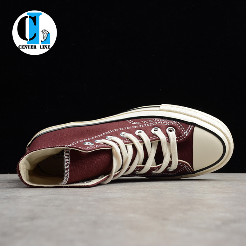 Converse 1970s Converse Samsung tiêu chuẩn rượu vang đỏ thấp để giúp giày vải cao 162059C 162051C giầy cầu lông kumpoo