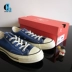 Converse Converse 1970s Giày vải nam cao và thấp màu xanh tiêu chuẩn Samsung 162064c 162055c sục thể thao độn đế Plimsolls