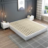 Нордическая сплошная деревянная полка татами без кровати без кровати, короткая кровать, современная минималистская обычая, развратная кровать на полу