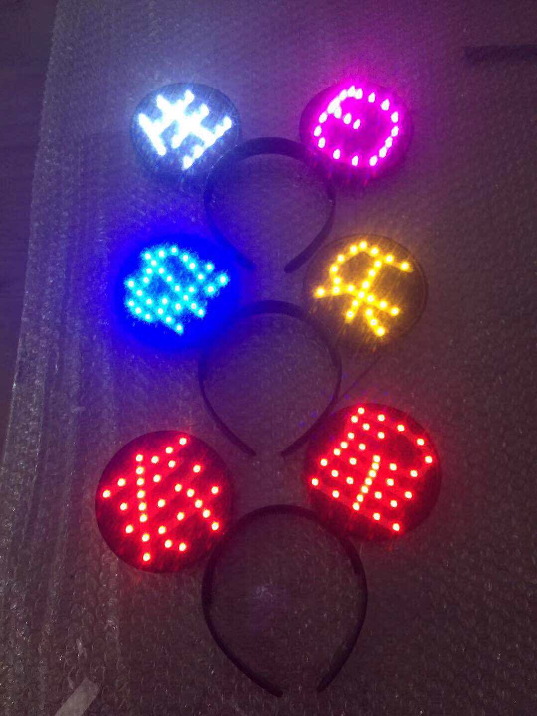 Happy birthday LED light card wearing should help customize the light card Birthday Props Shine fans to beat the call