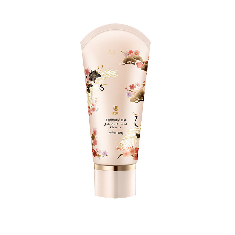 Wo Wo Tai Shaking New National Style Yuyan Peach Muscle Series Cleansing Repair Peach Blossom Tears Peach Gum Yu Yan Peach Muscle Facial Cleanser