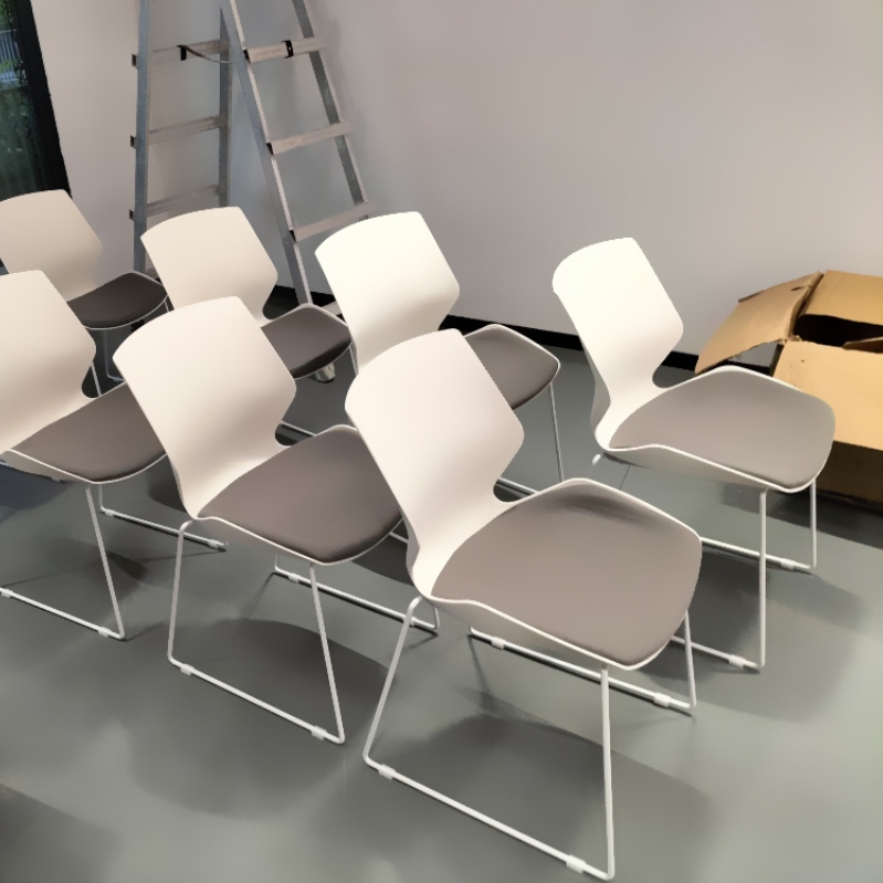Conference Chair Bow Office Chair Modern Simple Armless Negotiation Seat Stackable Conference Room Backrest Training Chair Conference Chair Bow Office Chair Modern Simple Armless Negotiation Seat Stackable Conference Room Backrest Training Chair
