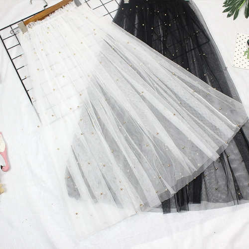 Длинная летняя кружевная юбка, коллекция 2021, высокая талия