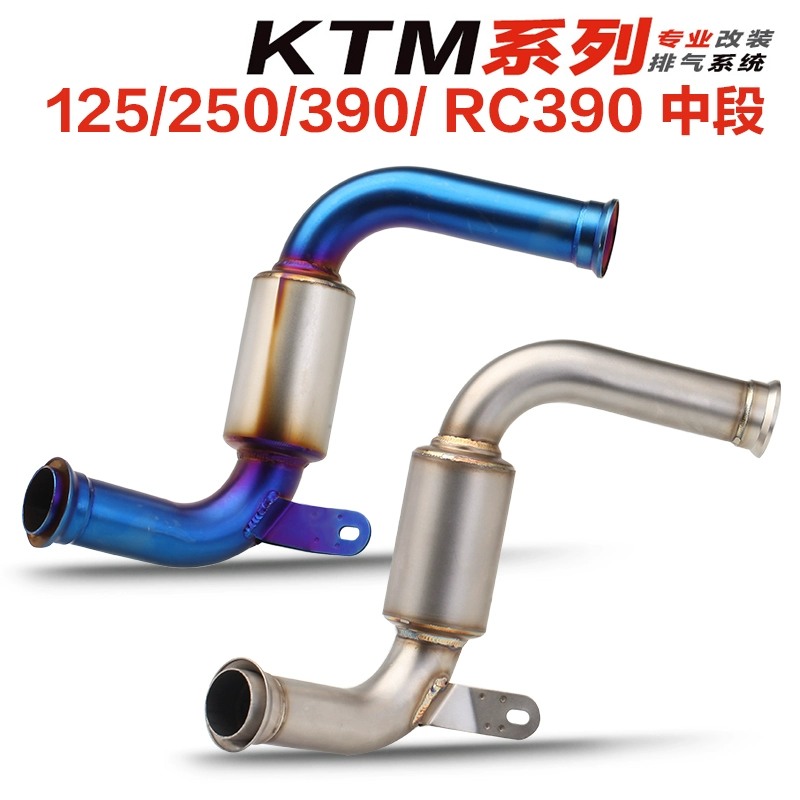 18-20 năm mới KTM DUKE125 250 390RC390 ống xả áp suất phía sau bằng thép không gỉ - Ống xả xe máy