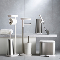 British JosephJoseph imported bathroom toilet brush paper towel multi-function storage finishing rack Stainless steel without trace