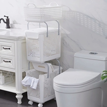 Japan imported Like-it hollow with cover laundry basket can be stacked to store debris Kitchen bathroom finishing