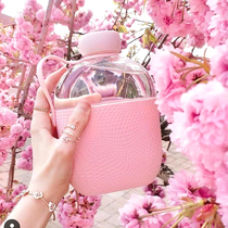 American HIP Water Cups Womens Summer Large Capacity Portable Ins Wind Plastic Cups Nets Red summer sports water bottle cups