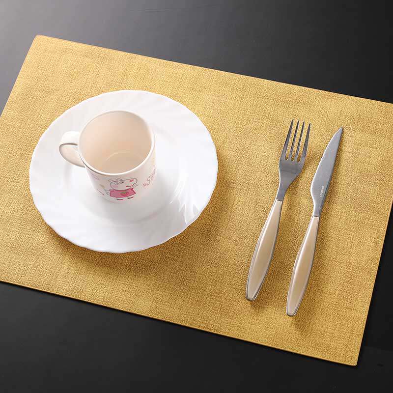Italian Guzzini imported striped fresh woven foldable soft western tableware placemat coaster heat insulation