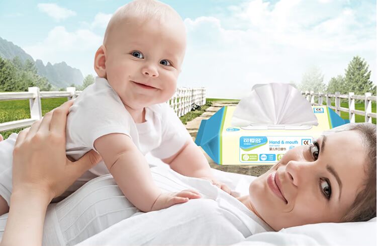 Khăn lau trẻ sơ sinh dễ thương cho bé sơ sinh rắm ướt khăn tay trẻ em đặc biệt 80 bơm 5 gói 100 bán buôn shop đồ sơ sinh