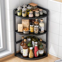 Kitchen Corner Flavoring Pint Shelves Home Countertops Multilayer Triangular Seasonings Oil Salt Sauce Vinegar Containing Shelf