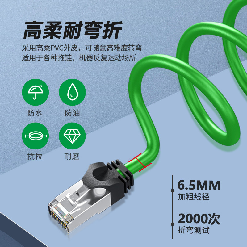 工业网线千兆超五类六类高柔拖链双屏蔽EtherCAT,家用宽带连接新选择?-网线-淘宝好物网