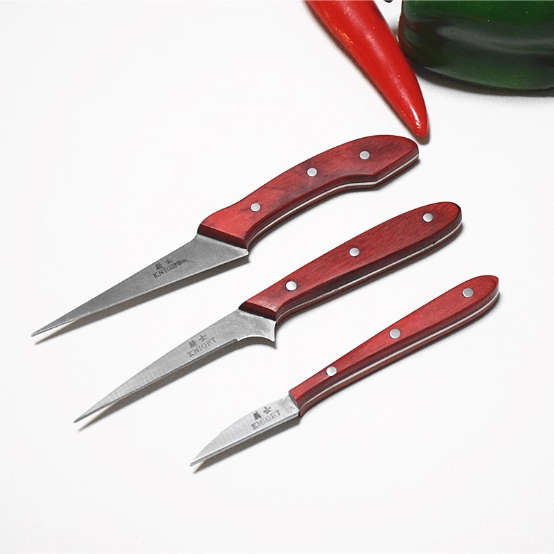 Knight 3 Pieces Food Carving Knife Chef Set Fruit Platter Carving Knife Kitchen Melon and Fruit Carving Knife Master Knife