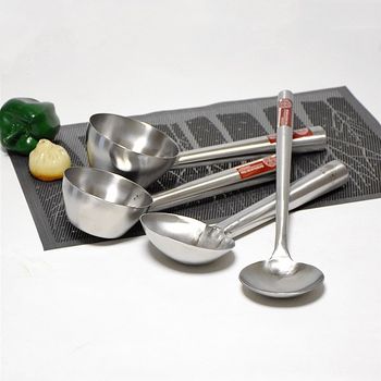 Thickened Stainless Steel Rice Scoop with Steel Handle, Water Scoop, Rice Scoop, Short Handle Dry Goods Spatula, Serving Spoon, Small Scoop, Measuring Spoon