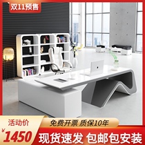 Paint simple modern boss table boss table manager table master desk fashion big class table creative white desk