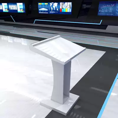 Simple paint podium, shopping guide, host consultation conference, multimedia classroom, school classroom podium