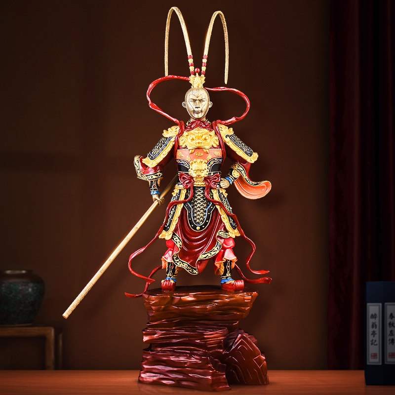 Bai Nayuan QiTian Dasheng Ornament Sun Wukong Ornament Monkey King Fight Victory Buddha Bronze Monkey Home Decorations