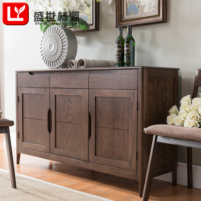 Usd 2115 49 Shengshi Lin Source Pure Solid Wood Dining Cabinet Lightbox Moreview