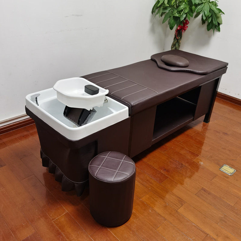 Tai Style Washing head beds Shops Upscale Beauty Beauty Hair Fragrance FLUSH WATER BED WITH WATER HEATER MASSAGE WITH EAR BED