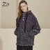 Z11 nữ 2019 mùa thu mới áo trùm đầu bằng vải tweed áo khoác lông thú áo khoác Z18CL511 - Accentuated eo áo áo dạ dài nữ Accentuated eo áo