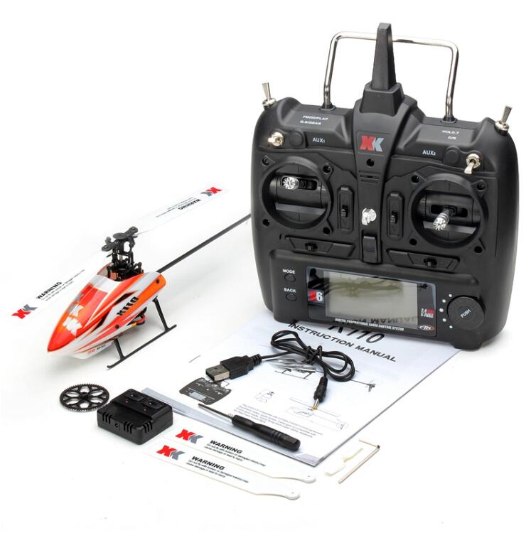 Great Force K110 Brushless Six Channel Remote Control Helicopter XK Professional 3D aerobatic model drone Adult Toys