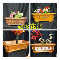 Cement flower pot mold Diamond European thickened bonsai cast-in-place plastic model Concrete abrasive Roman column mold