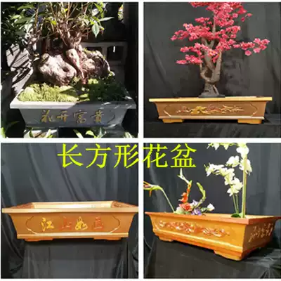 Cement flowerpot mold rectangular European thickened bonsai cast-in-place plastic model concrete Roman column mold