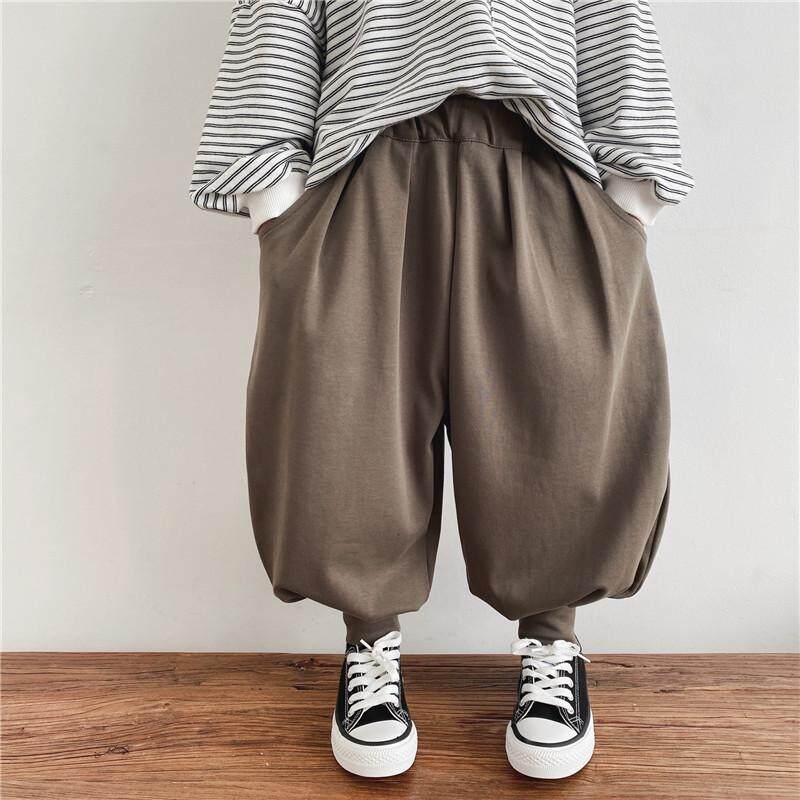 Baby girl 2022 new spring and autumn net red casual pants boys and girls personality Western style children's harem pants Korean version