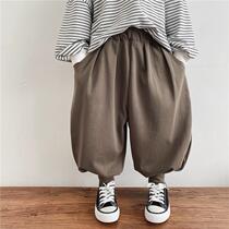 Female baby 2022 new spring autumn net red casual pants boy girl personality foreign air children Harun pants Korean version