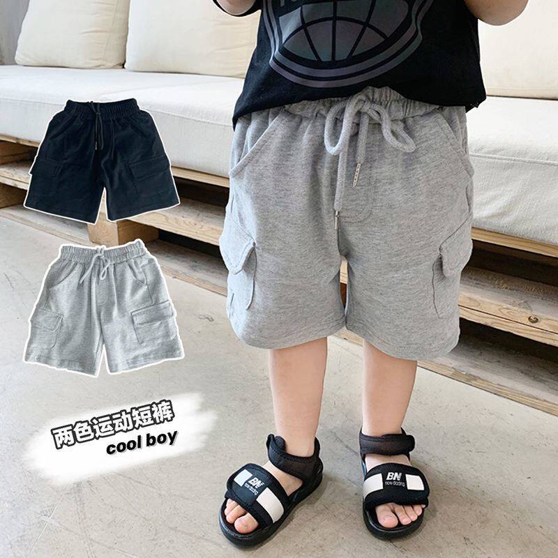 Boys sports shorts children's pants 2022 summer outer wear children's summer clothing children's five-point casual pants thin section