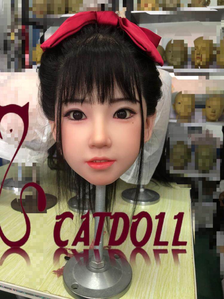 CATDOLL Xiaowei Silicone Head Implanted Hair Simulation Permanent Makeup Rotating Eyes