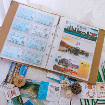 Movie ticket ticket collection book Train plane travel ticket couple photo album book collection ticket storage