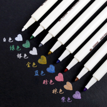 Tim Qi diy photo book special pen photo metal pen DIY set of black card brush paste accessory tool