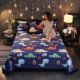 Crystal nhung tấm đơn mảnh dày quilted chống trượt san hô nhung trải giường chăn đôi lớn kang duy nhất flannel đệm chăn - Khăn trải giường