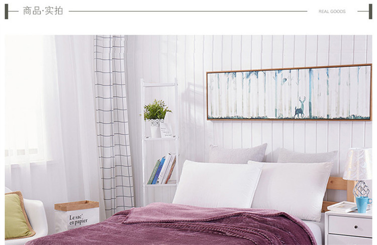 Tấm vải dứa flannel màu đơn ga trải giường