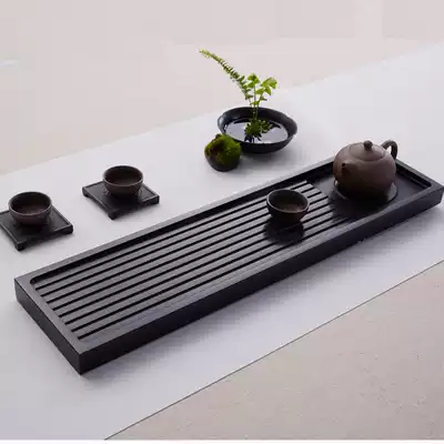 Genyun natural whole piece creative trumpet Wujin Stone tea tray Stone tea table simple Japanese household rectangular Tea Sea