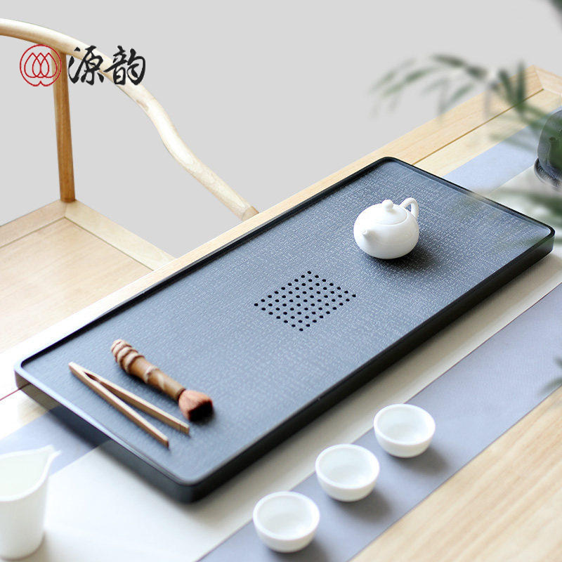 Special price Ujinshi tea tray stone tray stone tea sea tea table domestic water storage drawer small number drainage tea set group