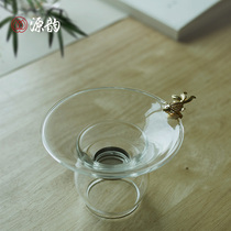 Creativity Heat Resistant Glass Large Number Tea Leak Transparent Tea Strainer Tea Strainer Filter Utilita Tea Accessories Tea Filter