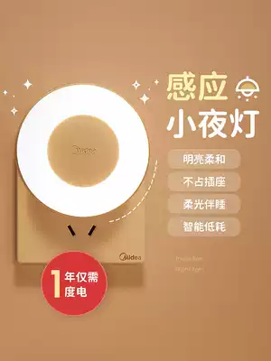 Smart human body induction night light bedroom bedside sleep socket plug plug wall lamp female 2021 New